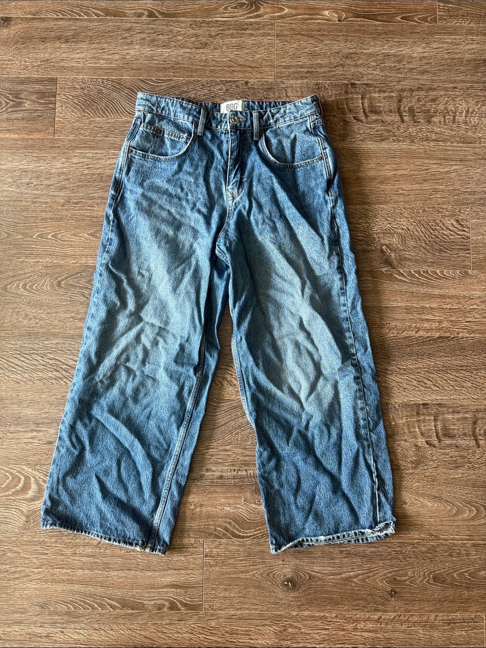 BDG Wideleg Baggy Denim Jeans in Light Blue